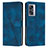 Funda de Cuero Cartera con Soporte Carcasa Y07X para OnePlus Nord N300 5G Azul