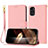 Funda de Cuero Cartera con Soporte Carcasa Y09X para Motorola Moto G22 Oro Rosa