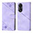 Funda de Cuero Cartera con Soporte Carcasa YB1 para Oppo A58 5G Morado