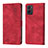 Funda de Cuero Cartera con Soporte Carcasa YB1 para Oppo A96 4G Rojo