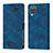 Funda de Cuero Cartera con Soporte Carcasa YB1 para Samsung Galaxy A12 Azul