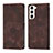 Funda de Cuero Cartera con Soporte Carcasa YB1 para Samsung Galaxy S23 Plus 5G Marron