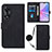 Funda de Cuero Cartera con Soporte Carcasa YB3 para Oppo A78 5G Negro