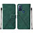 Funda de Cuero Cartera con Soporte Carcasa YB4 para Motorola Moto G Power (2022) Verde