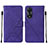 Funda de Cuero Cartera con Soporte Carcasa YB4 para Oppo A78 5G Morado