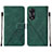 Funda de Cuero Cartera con Soporte Carcasa YB4 para Oppo A78 5G Verde