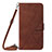 Funda de Cuero Cartera con Soporte Carcasa YB4 para Samsung Galaxy A04E Marron