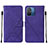 Funda de Cuero Cartera con Soporte Carcasa YB4 para Xiaomi Poco C55 Morado