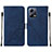Funda de Cuero Cartera con Soporte Carcasa YB4 para Xiaomi Poco X5 5G Azul