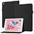 Funda de Cuero Cartera con Soporte Carcasa YX1 para Apple iPad Air Negro