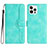 Funda de Cuero Cartera con Soporte Carcasa YX2 para Apple iPhone 13 Pro Max Verde