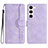 Funda de Cuero Cartera con Soporte Carcasa YX2 para Samsung Galaxy S22 Plus 5G Morado