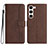 Funda de Cuero Cartera con Soporte Carcasa YX2 para Samsung Galaxy S23 Plus 5G Marron