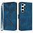Funda de Cuero Cartera con Soporte Carcasa YX3 para Samsung Galaxy S23 5G Azul