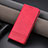 Funda de Cuero Cartera con Soporte Carcasa YZ2 para Huawei Honor 90 Pro 5G Rosa Roja