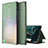 Funda de Cuero Cartera con Soporte Carcasa ZL1 para Samsung Galaxy S22 5G Verde