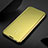 Funda de Cuero Cartera con Soporte Espejo Carcasa L01 para Apple iPhone 13 Mini Oro