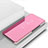 Funda de Cuero Cartera con Soporte Espejo Carcasa L01 para LG K61 Oro Rosa