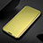 Funda de Cuero Cartera con Soporte Espejo Carcasa L01 para Samsung Galaxy A50S Oro