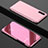 Funda de Cuero Cartera con Soporte Espejo Carcasa L02 para Huawei P20 Pro Oro Rosa
