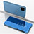 Funda de Cuero Cartera con Soporte Espejo Carcasa L02 para Huawei P40 Lite Azul Cielo