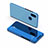 Funda de Cuero Cartera con Soporte Espejo Carcasa L02 para Xiaomi Mi Max 3 Azul Cielo