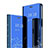 Funda de Cuero Cartera con Soporte Espejo Carcasa L04 para Huawei Mate 20 Pro Azul Cielo