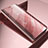 Funda de Cuero Cartera con Soporte Espejo Carcasa L04 para Samsung Galaxy M10 Oro Rosa