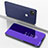 Funda de Cuero Cartera con Soporte Espejo Carcasa para Google Pixel 4a Morado