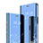 Funda de Cuero Cartera con Soporte Espejo Carcasa para Huawei Honor 9 Lite Azul