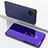 Funda de Cuero Cartera con Soporte Espejo Carcasa para Samsung Galaxy A81 Morado