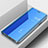 Funda de Cuero Cartera con Soporte Espejo Carcasa para Samsung Galaxy A90 5G Azul