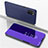 Funda de Cuero Cartera con Soporte Espejo Carcasa para Samsung Galaxy F02S SM-E025F Morado