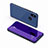 Funda de Cuero Cartera con Soporte Espejo Carcasa para Xiaomi Mi 8 Azul