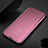 Funda de Cuero Cartera con Soporte Espejo Carcasa para Xiaomi Redmi Note 8 Oro Rosa
