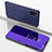 Funda de Cuero Cartera con Soporte Espejo Carcasa ZL1 para Samsung Galaxy A41 Morado