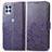 Funda de Cuero Cartera con Soporte Flores Carcasa para Motorola Moto Edge S 5G Morado