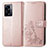 Funda de Cuero Cartera con Soporte Flores Carcasa para Oppo A56S 5G Rosa