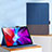 Funda de Cuero Cartera con Soporte L01 para Apple iPad Pro 11 (2022) Azul