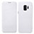 Funda de Cuero Cartera con Soporte L01 para Samsung Galaxy S9 Blanco