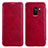 Funda de Cuero Cartera con Soporte L01 para Samsung Galaxy S9 Rojo