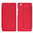 Funda de Cuero Cartera con Soporte L01 para Xiaomi Mi Note Rojo