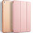Funda de Cuero Cartera con Soporte L02 para Xiaomi Mi Pad 3 Oro Rosa