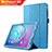 Funda de Cuero Cartera con Soporte L03 para Huawei MediaPad M2 10.1 FDR-A03L FDR-A01W Azul Cielo