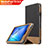 Funda de Cuero Cartera con Soporte L03 para Huawei MediaPad T3 8.0 KOB-W09 KOB-L09 Negro