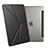 Funda de Cuero Cartera con Soporte L08 para Apple New iPad 9.7 (2018) Negro