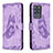 Funda de Cuero Cartera con Soporte Mariposa Carcasa B02F para Samsung Galaxy S20 Ultra Purpura Claro