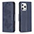 Funda de Cuero Cartera con Soporte Mariposa Carcasa L09 para Apple iPhone 14 Pro Max Azul