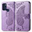 Funda de Cuero Cartera con Soporte Mariposa Carcasa para Motorola Moto G60s Purpura Claro