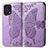 Funda de Cuero Cartera con Soporte Mariposa Carcasa para Oppo Find X5 Pro 5G Purpura Claro